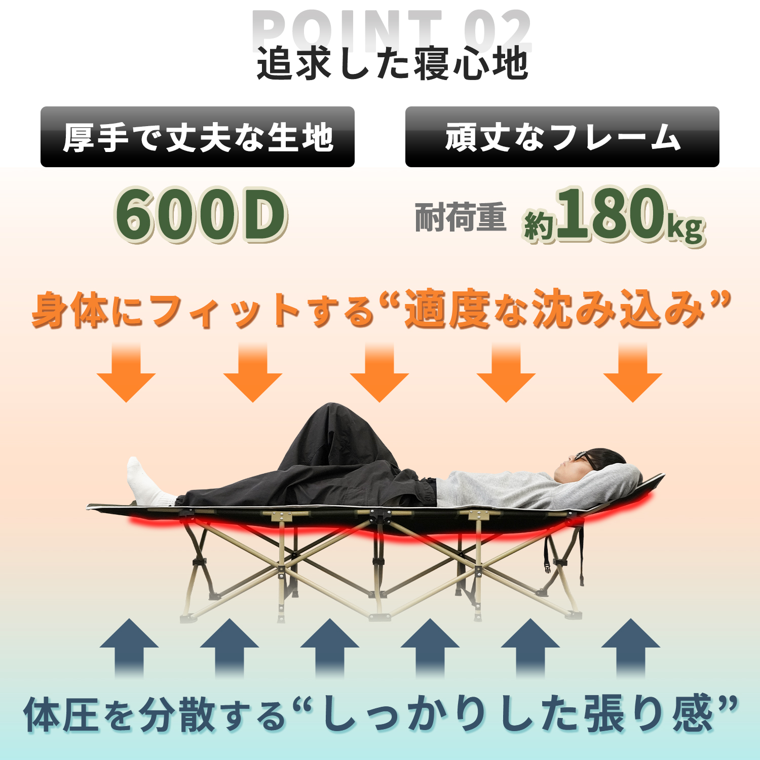 アウトドアベッド 楽天市場】FUTURE FOX ワンタッチ コット アウトドアベッド