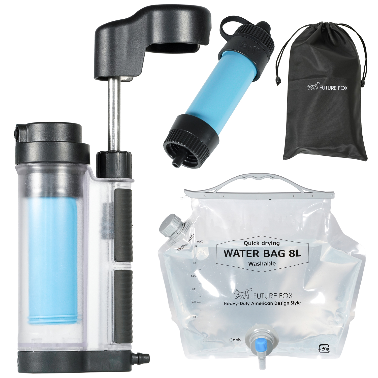 FUTURE FOX 携帯浄水器 災害用 浄水器 防災 登山 キャンプ グッズ