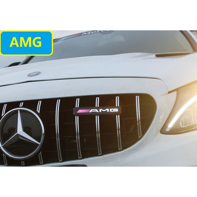AMG メルセデスベンツ グリルバッジ 車フロントグリル LEDライト 1個