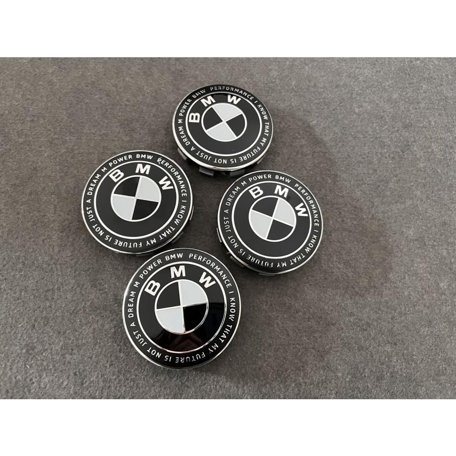 85☆BMW 50周年記念用☆4個セット ホイールキャップ 外径68mm ハブ