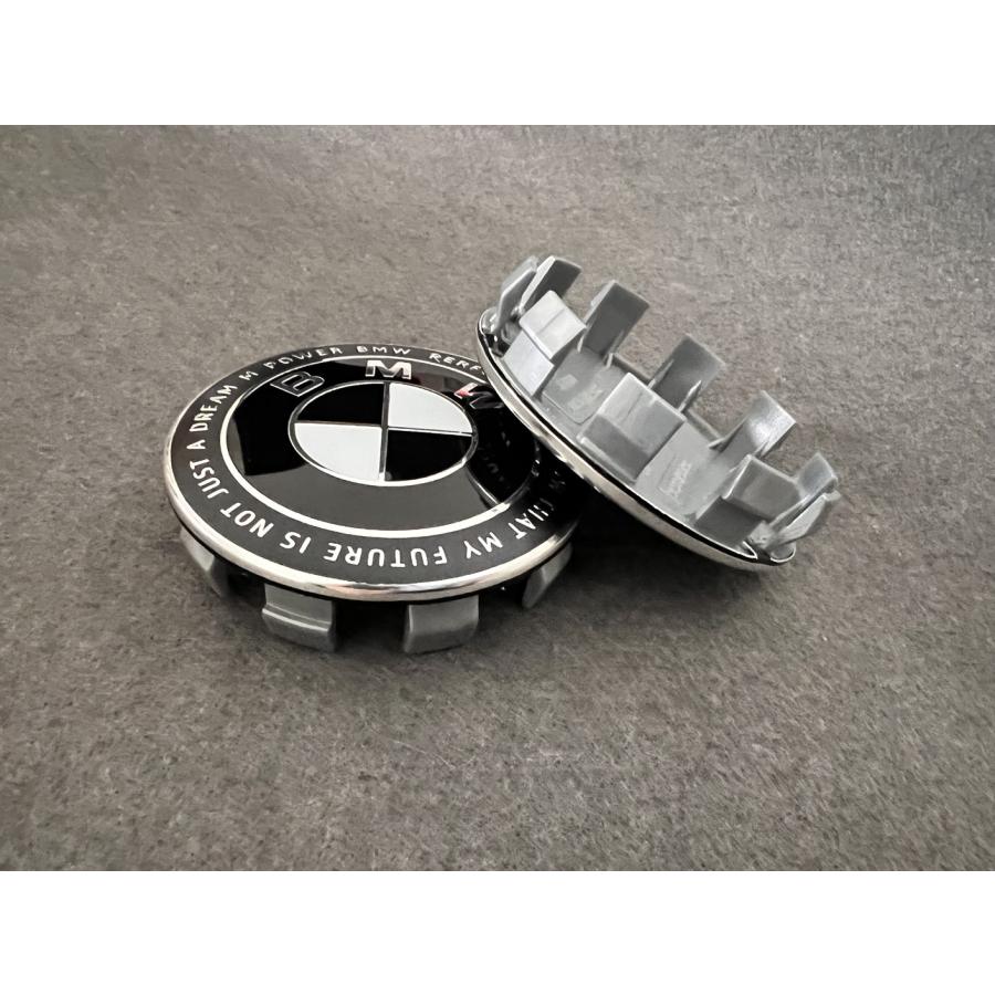 85☆BMW 50周年記念用☆4個セット ホイールキャップ 外径68mm ハブ