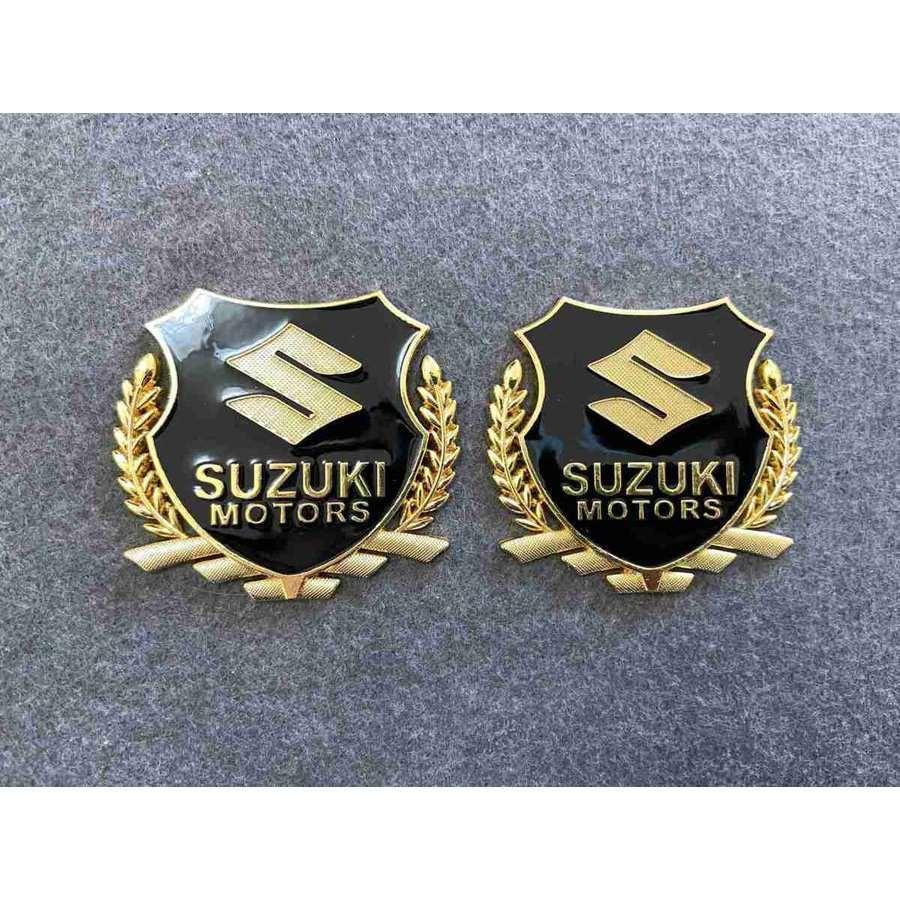 送料無料 SUZUKI スズキ用☆2個セット ステッカー エンブレム カバー