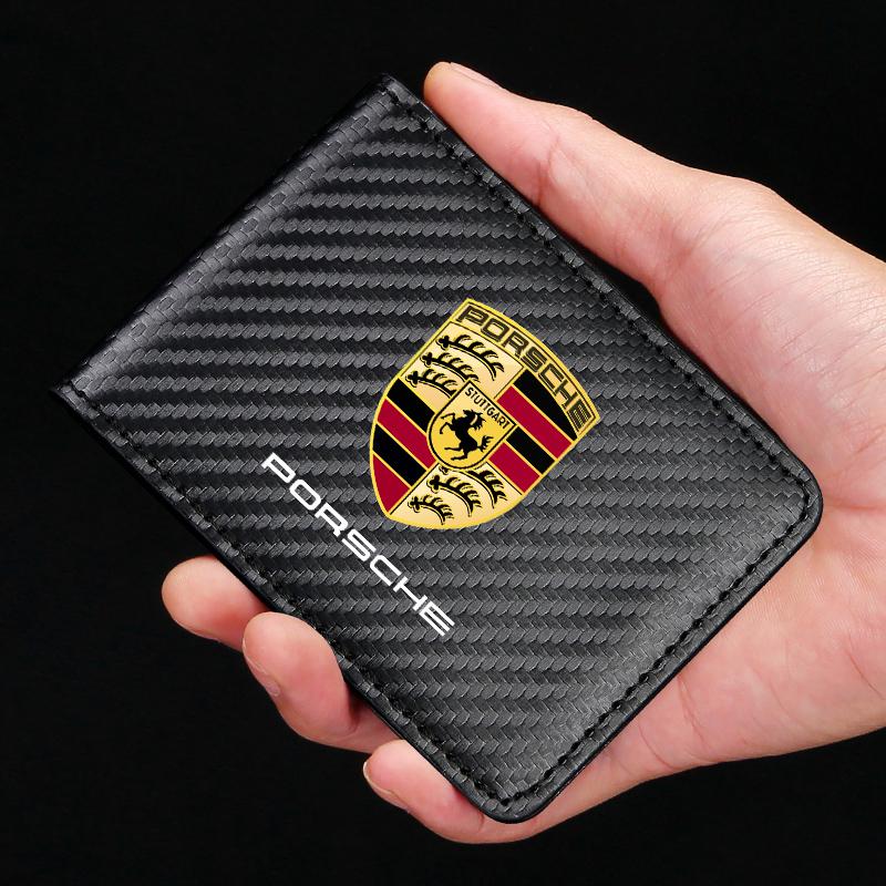 ポルシェ カードケース 免許証ケース カードホルダー PUレザー