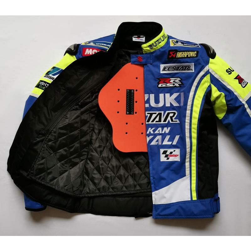 スズキ バイクジャケット メンズ オートバイウエア レーシング服