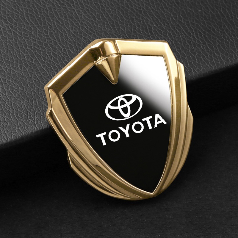トヨタ（TOYOTA） ◇トヨタ TOYOTA◇ゴールド/ブラック◇ステッカー 車