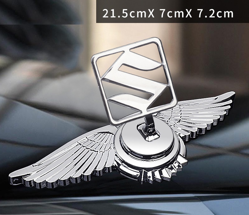 フェンダーオーナメント ボンネット飛行機型マスコットエンブレム　当時物ビンテージ スズキ（SUZUKI） ◇スズキ SUZUKI◇車ボンネットマーク フロント