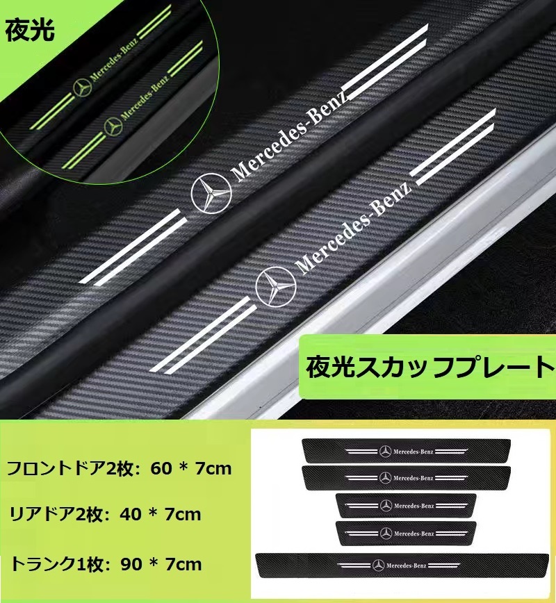 希少w123w124ベンツスカッフプレート Mercedes-Benz（メルセデス・ベンツ） ◇メルセデス・ベンツ BENZ◇車
