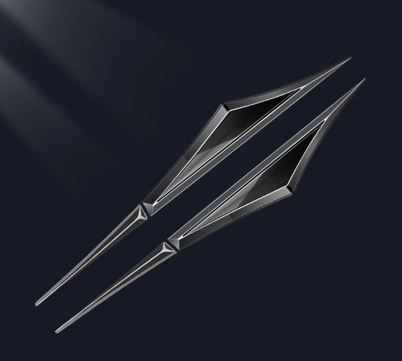 ☆汎用☆深錆色/ブラック☆フェンダー サイド エンブレム 金属製