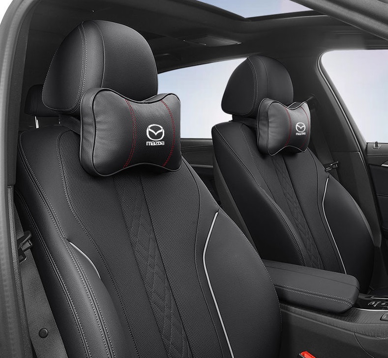 ☆NANAKA☆ Rady ブラック ネッククッション 2つ 2個セット マツダ（Mazda） ☆マツダ MAZDA☆ブラック☆車用ネックパッド 首