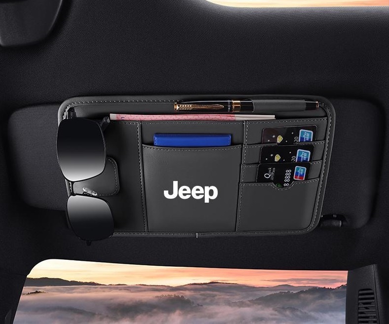 Jeep（ジープ） ☆ジープ JEEP☆ブラック☆サンバイザーポケット 車用