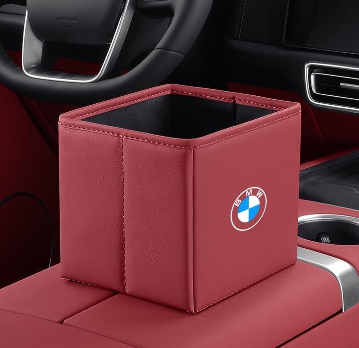BMW ☆BMW☆レッド☆車用ゴミ箱 多機能収納袋 収納ボックス 防水 後部