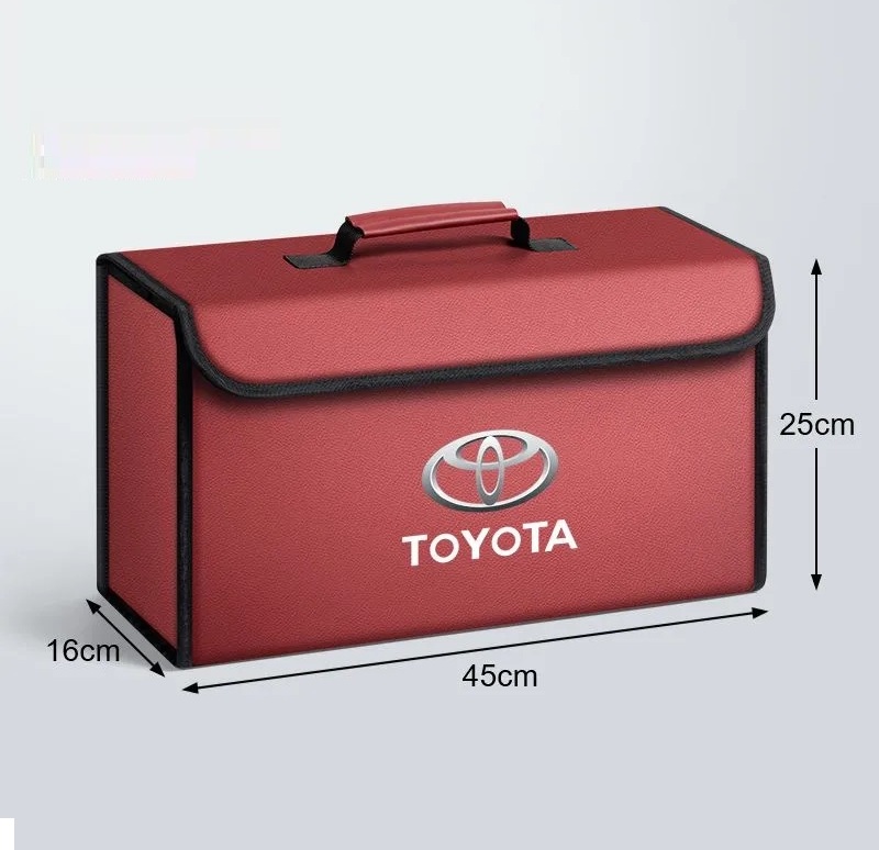 トヨタ（TOYOTA） ☆トヨタ TOYOTA☆レッド☆車用収納ボックス