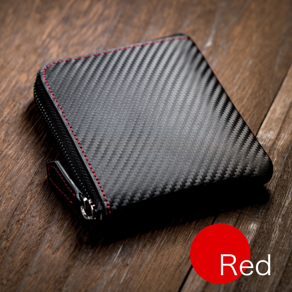 財布 サイフ メンズ 父の日 ギフト プレゼント 小銭入れ コインケース 本革 革 カーボンレザー L字 Number7 | Number7 | 01