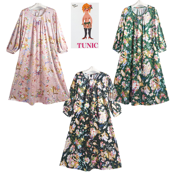 保存版 Tunic チュニック ビスコラピア素材 ラブリーシーズンシリーズ 長袖ワンピース M Lサイズ 日本製 n 全品送料無料 Kuljic Com