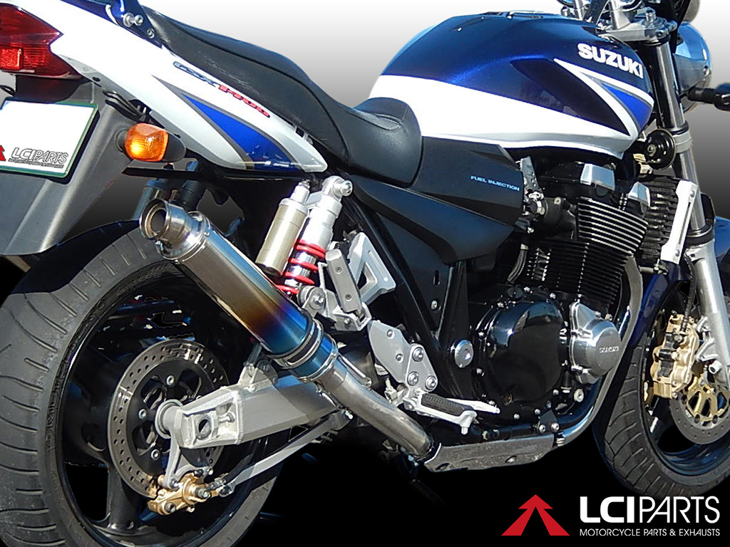 スズキ GSX1400 2001-2004 LCIPARTS ラウンドフルチタンスリップオンマフラー