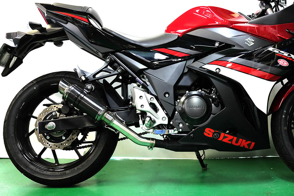 スズキ GSX250R 2017-2023 LCIPARTS ショートカーボン スリップオン マフラー