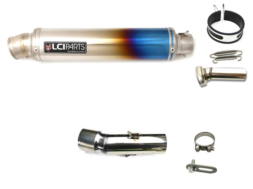 ニンジャ400 LCIPARTS ショートチタン スリップオン マフラー