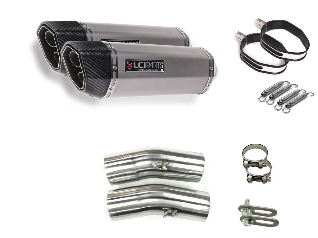 ホンダ X4 1997- SC38 LCIPARTS ツインエンド ステンレス スリップオン 