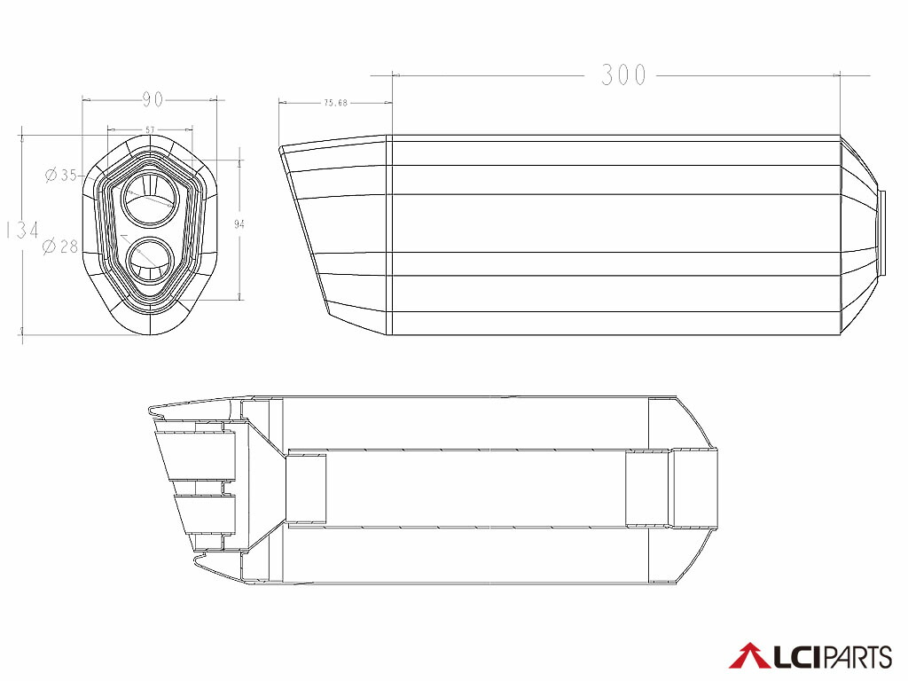 スズキ グラディウス400 グラディウス650 2010-2015 LCIPARTS ツインエンド ステンレス スリップオンマフラー