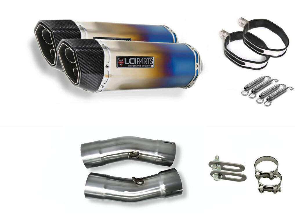 新型Hayabusa用　カーボンマフラーカバー スズキ ハヤブサ Hayabusa 2021-2025 (8BL-EJ11A) LCIPARTS ツイン