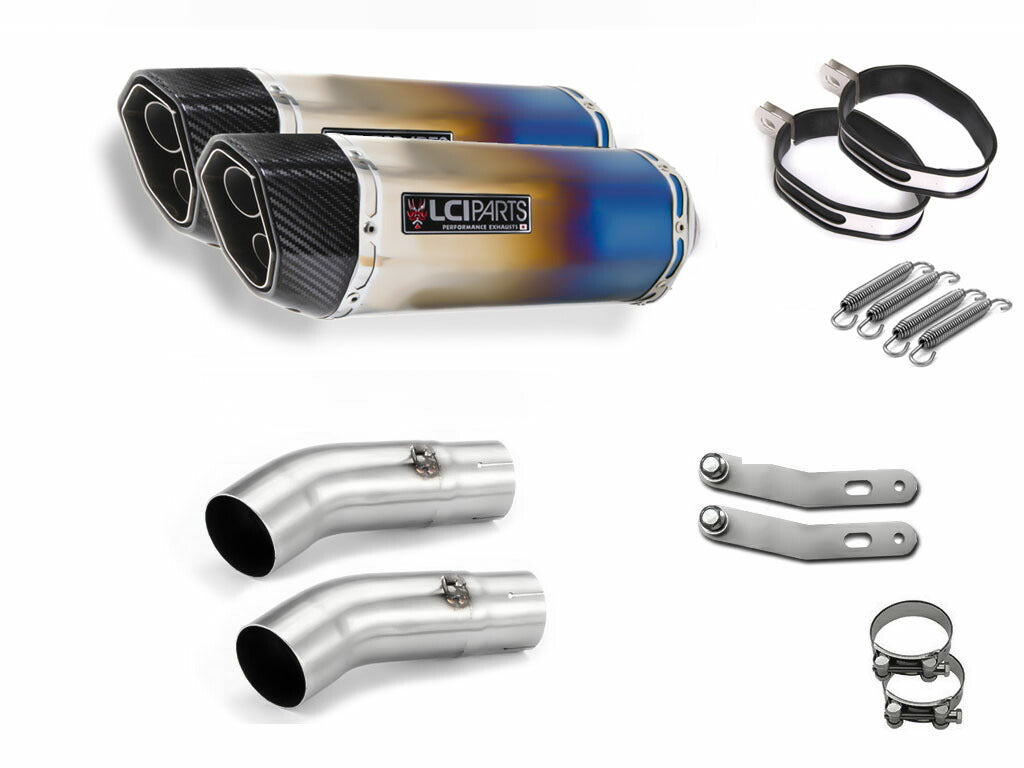 ヤマハ V-MAX1700 2009-2020 LCIPARTS ツインエンド チタン スリップ