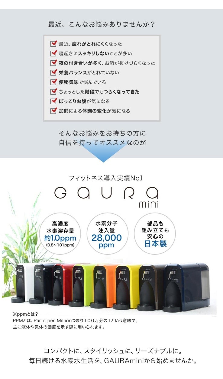 ラベル変更】 水素水生成器 GAURAmini（ガウラミニ）専用交換用