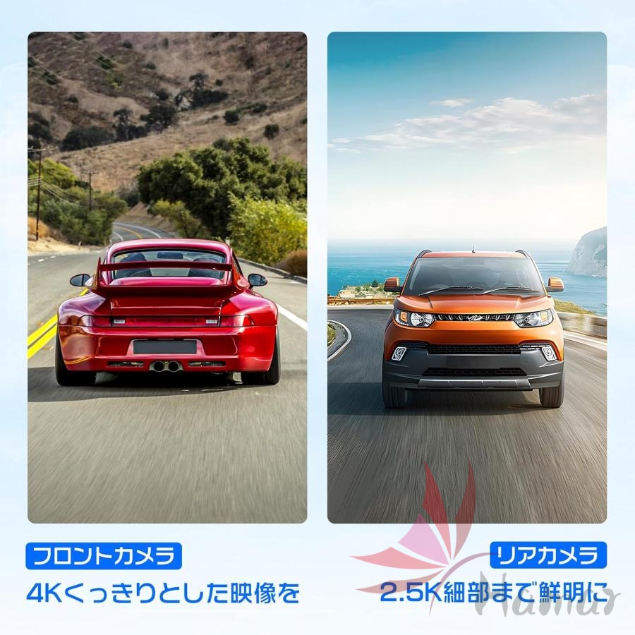 2026最新 ドライブレコーダー ミラー型 4K 超清 Type-C 11インチ 前後