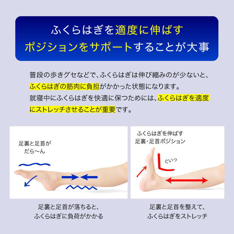 ふくらはぎケア 着圧ソックス おやすみスパイラルサポーター ふくらはぎ 足裏 サポーター 夜用 寝るとき 就寝用サポーター 男女兼用 | ドリーム | 04