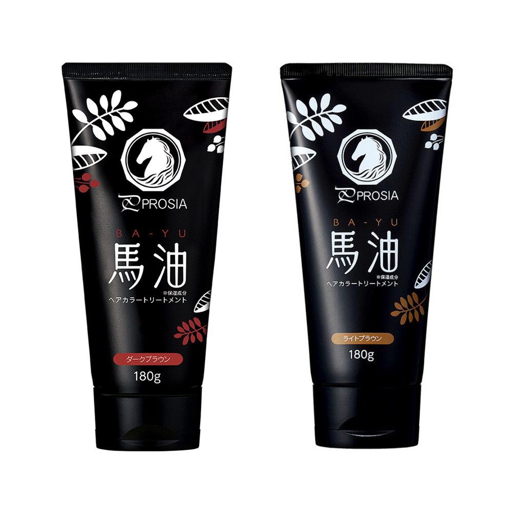 アイメディア プロシア 馬油 ヘアカラー トリートメント 選べる2本組