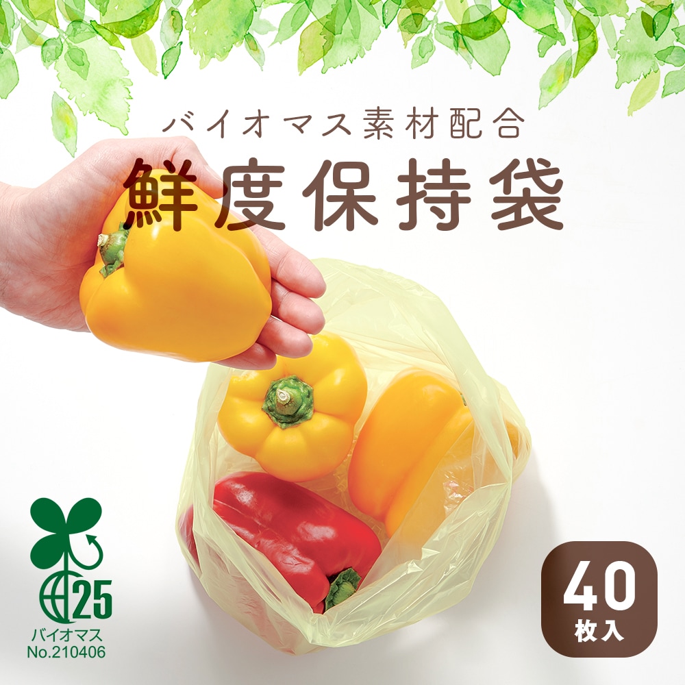 鮮度保持袋 野菜 【バイオマス素材配合鮮度保持袋】 お料理ママの鮮度保持袋 40枚 保存袋 鮮度保持ポリ袋 野菜保存袋 長持ちさせる 食品保存袋  鮮度キープ : im-1009625 : アイデアグッズのララフェスタ - 通販 - Yahoo!ショッピング