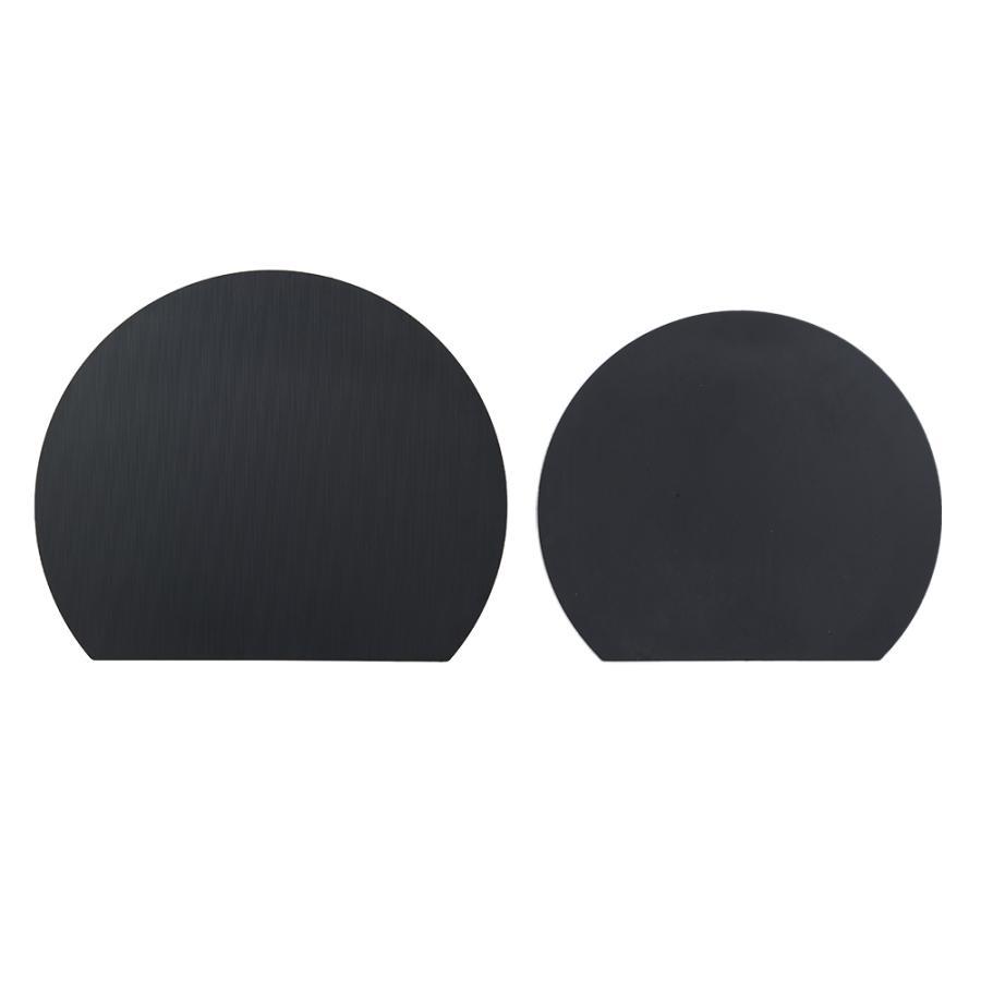 丸いまな板 選べる大小 2枚セット ブラック ベージュ 耐熱 エラストマー 刃当たりの良い まるい 黒い まな板 D型 丸 食洗機 抗菌 カッティングボード おしゃれ｜le-cure｜02