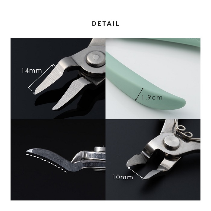 巻き爪も切りやすいニッパー爪切り ヤスリ付