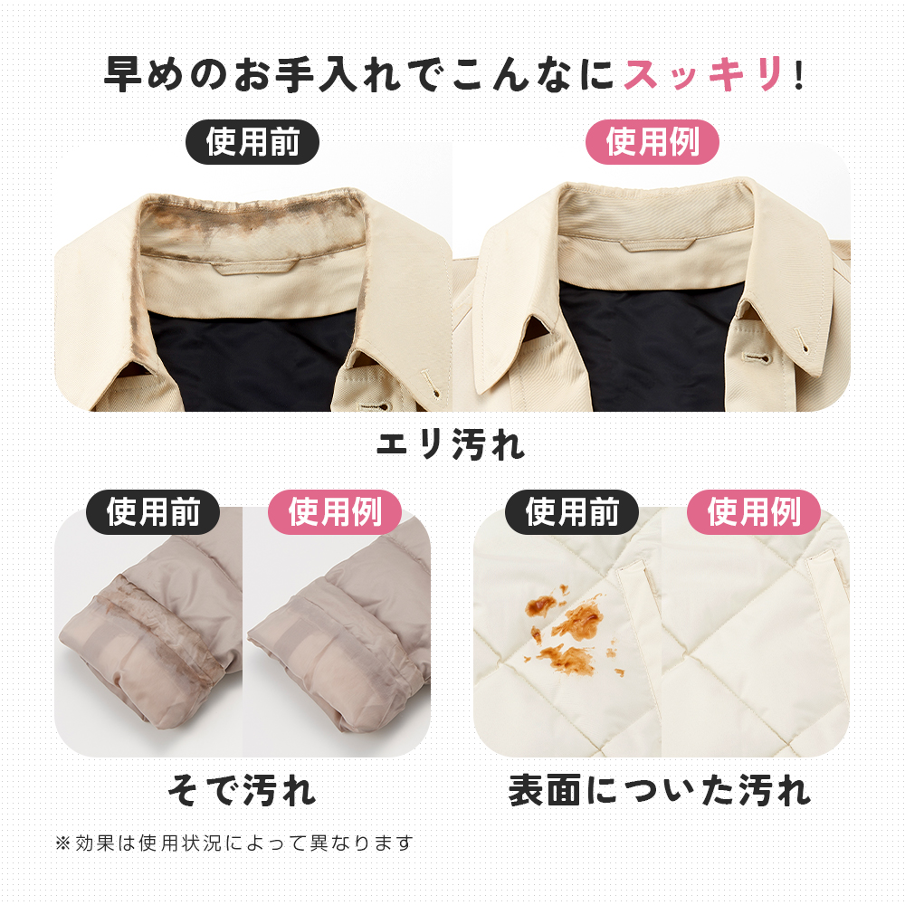 ダウン汚れ水洗い不要の泡洗剤