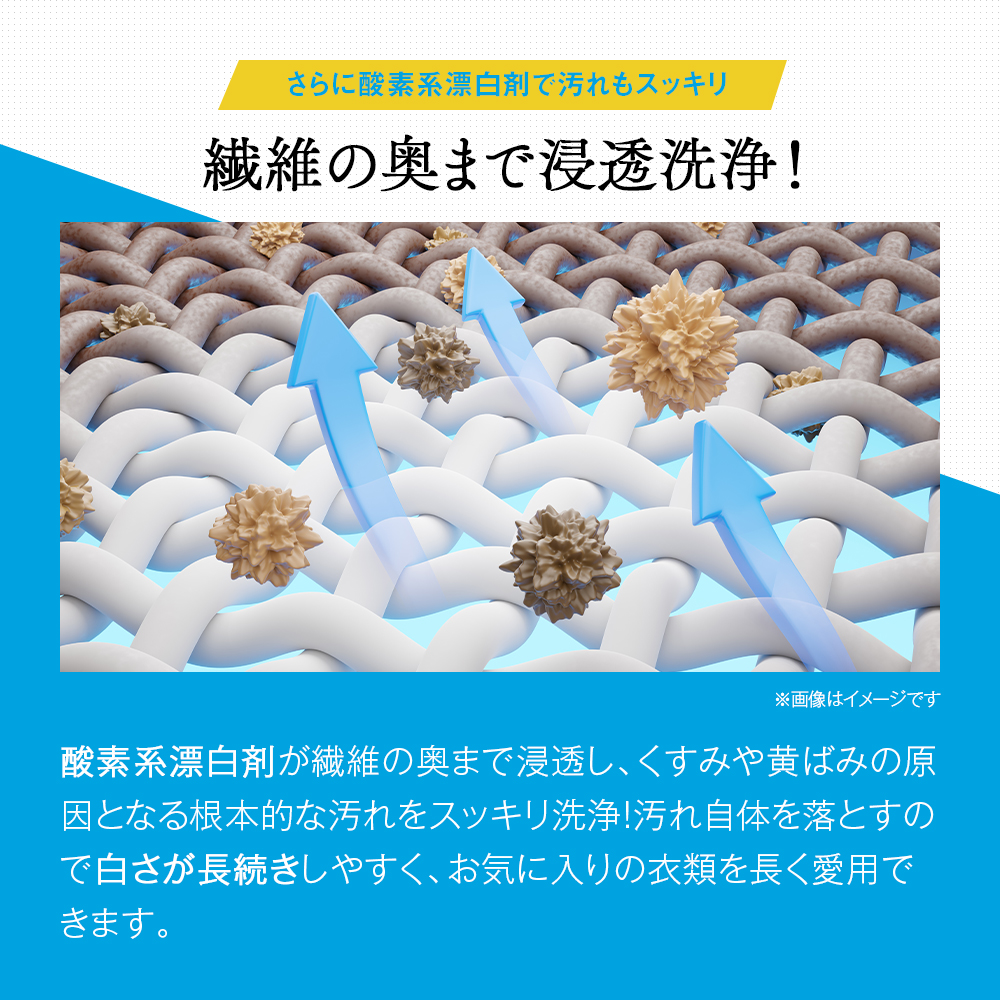 衣類ホワイトニング洗剤