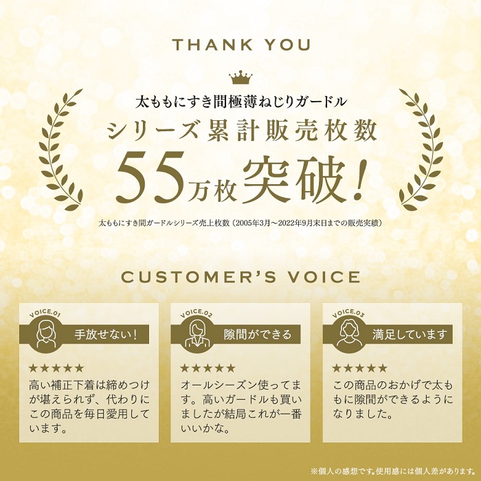 太ももにすき間極薄ねじりガードル