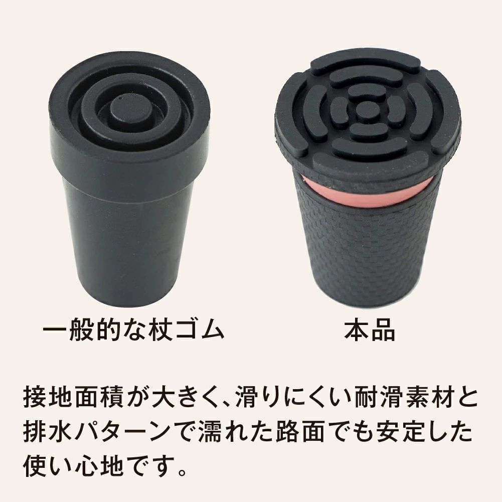 歩きやすい杖ゴムぴったっん歩