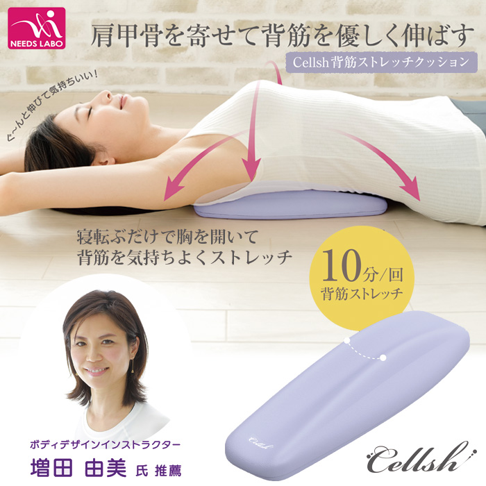 Cellsh セルシュ 背筋ストレッチクッション