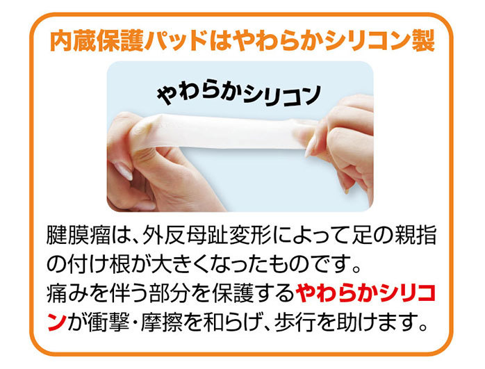 3拍子ガイハンサポーター 外反母趾サポーター 医療用 がいはんぼし 腱膜瘤保護サポーター 靴下 両足セット 外反母趾対策 ウォーキング グッズ