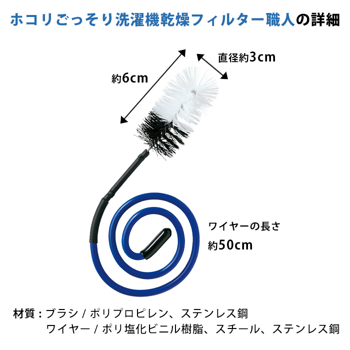 ホコリごっそり洗濯機乾燥フィルター職人