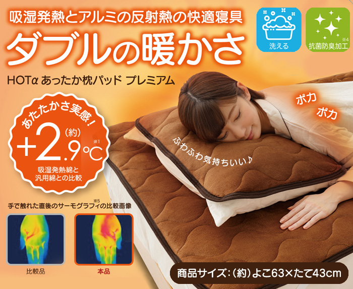 HOTαあったか枕パッドプレミアム