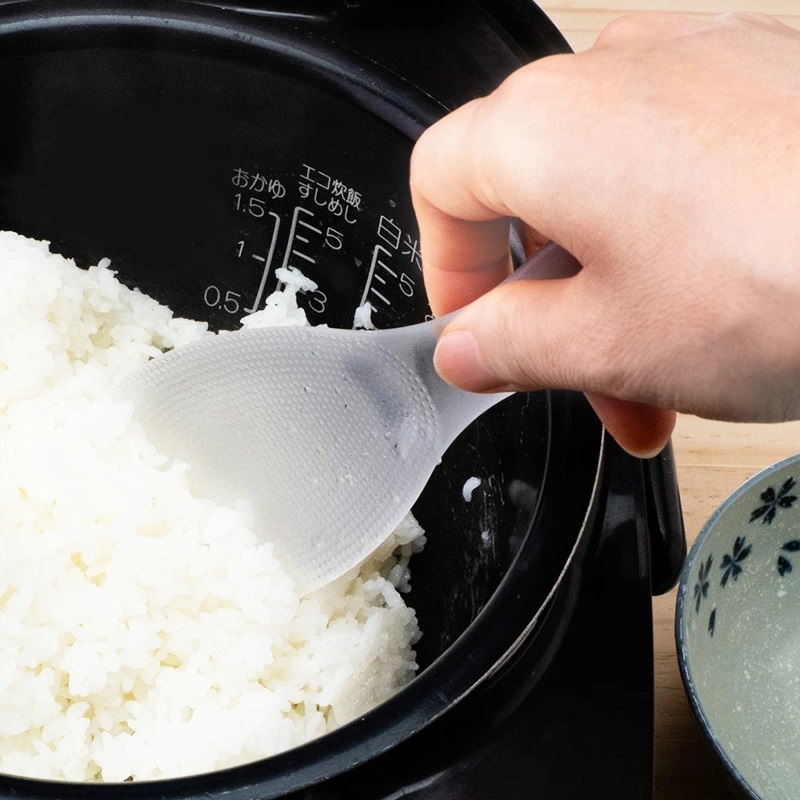 マーナ 極しゃもじ プレミアム K674 白 透明 くっつかない しゃもじ 米粒がつきにくい シャモジ ご飯粒がくっつきにくい シンプル 日本製  メール便 送料無料 :ma-k674:アイデアグッズのララフェスタ 通販 