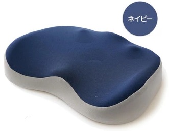 お尻ほぐし おしり クッション 洗える ネイビー/ピンク お尻 ゆらゆら