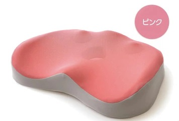 お尻ほぐし おしり クッション 洗える ネイビー/ピンク お尻 ゆらゆら