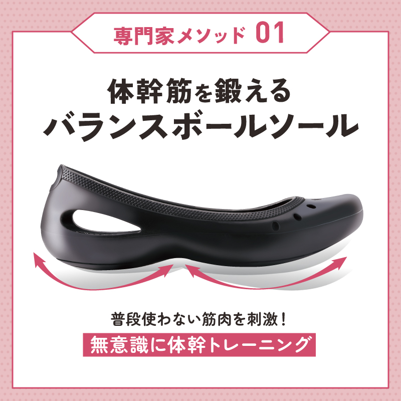 パワースリムウォーカー Mサイズ/Lサイズ 履くだけ ダイエットシューズ レディース 体幹トレーニングシューズ ダイエットサンダル ダイエットスリッパ ぽっこりお腹 猫背 姿勢矯正 軽量 お出かけ オフィス