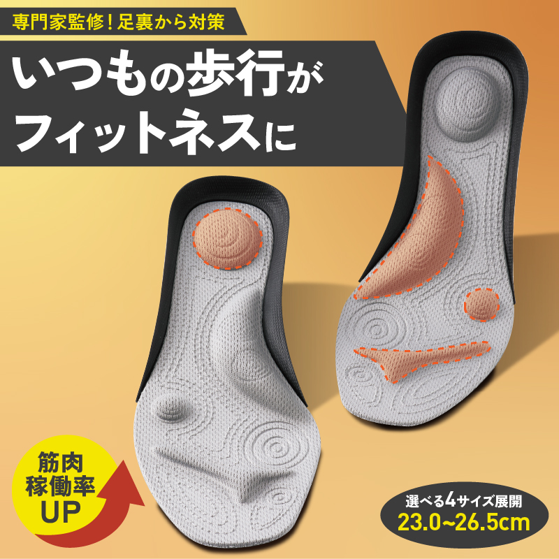 ダイエットインソール 中敷き パワースリムアクティブ インソール M/L