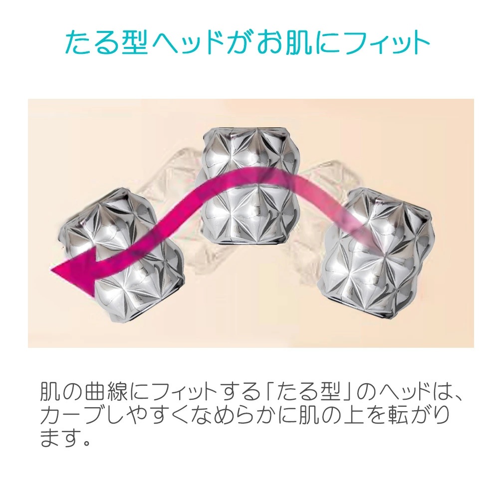 ウェーブフェイシャルローラー Cellsh セルシュ 美顔ローラー 美容