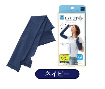 UVフィット アームカバー uv 冷感 日焼け 暑さ 対策 レディース 指なし ロング 手袋 グローブ 指穴あり スマホ対応 二の腕カバー 紫外線 日よけ ひんやり 涼しい | ブランド登録なし | 01