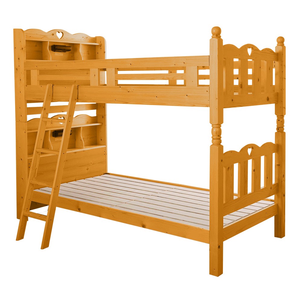 2段ベッド 上下分割可能 すのこベッド 幅102cm 長さ218.5cm 高さ178cm シングルベッド サイドフレーム付き シングルサイズ  二段ベッド 子供部屋 子供のベッド