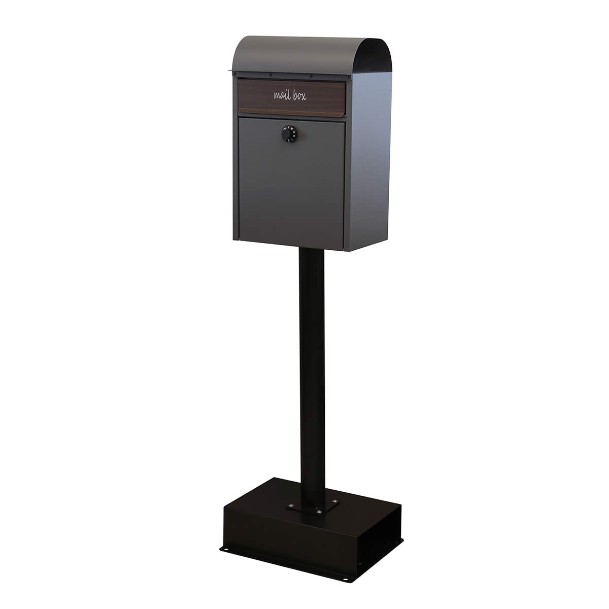 【新品】ポスト 置き型 スタンド モダン 郵便受け 郵便ポスト ダイヤル鍵付き 1年保証 ポスト 置き型 郵便ポスト スタンドポスト 郵便受け ダイヤル