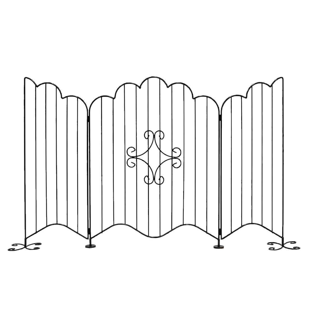 折り畳み式アイアンゲート高さ76cm アイアンフェンス ペットゲート